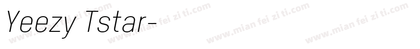Yeezy Tstar字体转换